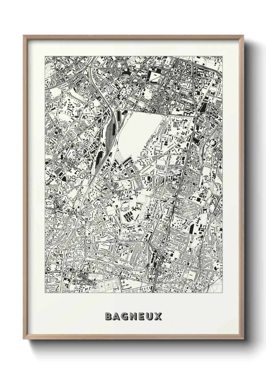 Une affiche de carte sur Bagneux