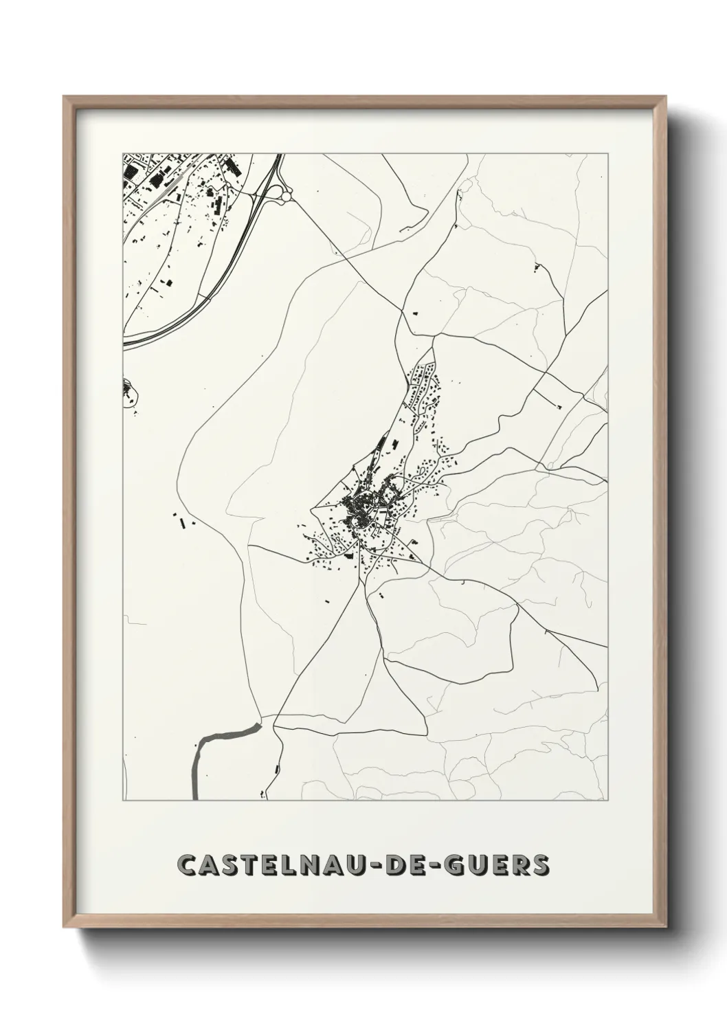 Un poster carteCastelnau-de-Guers