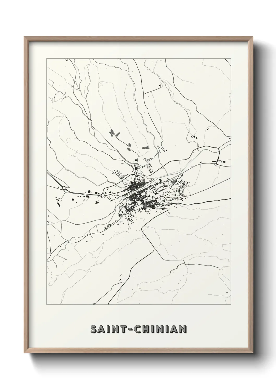 Un poster carteSaint-Chinian