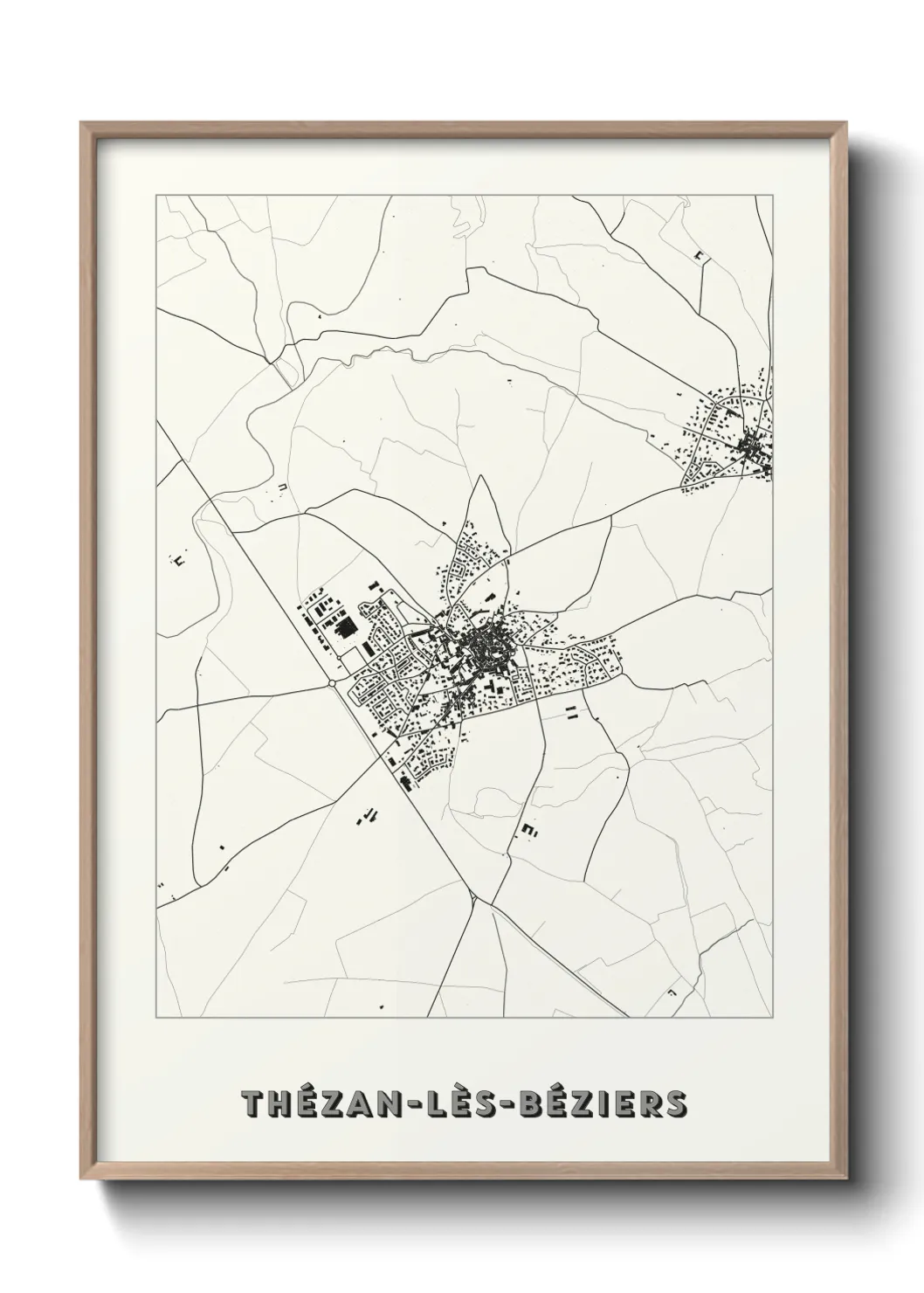 Un poster carteThézan-lès-Béziers