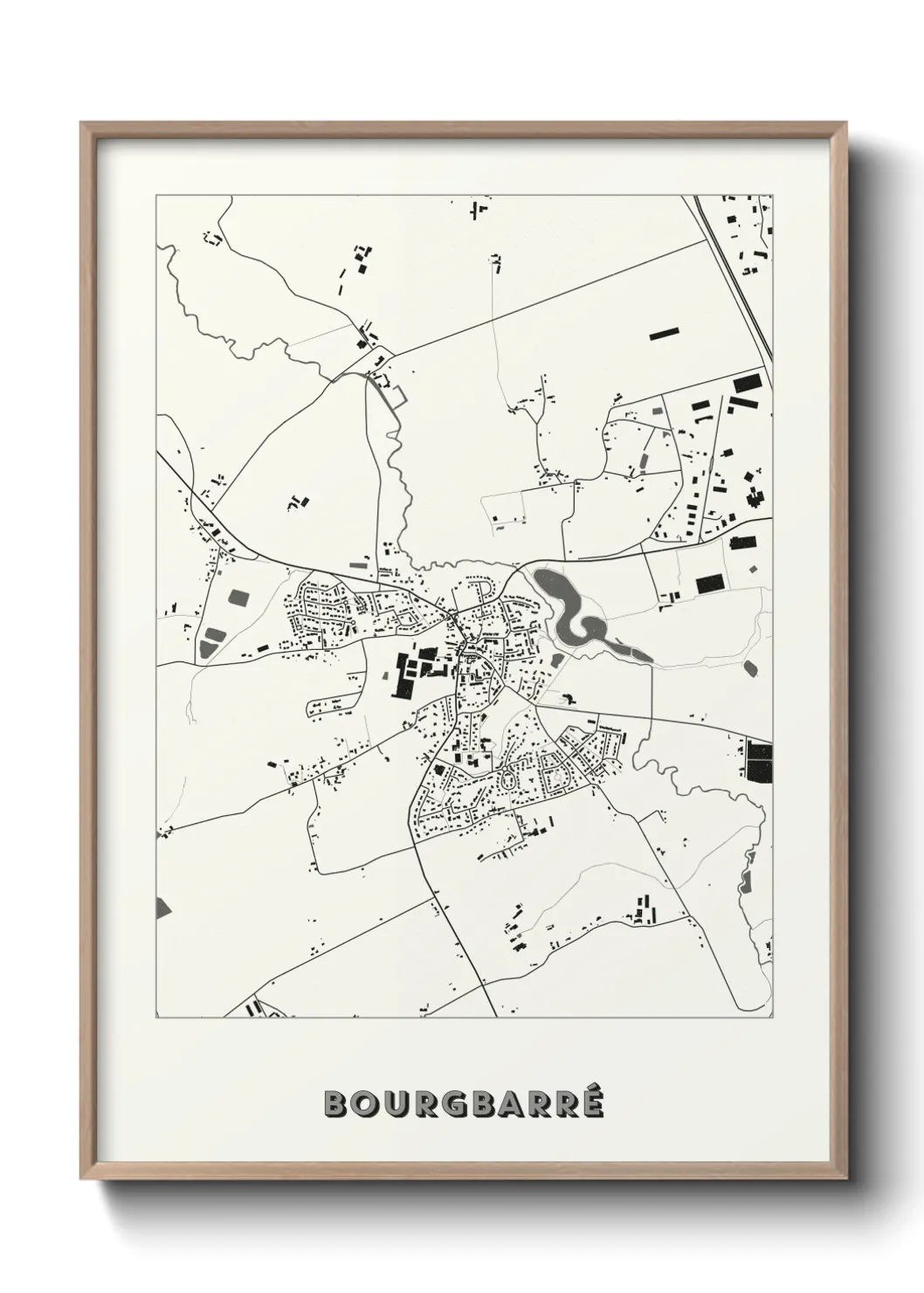 Une affiche de carte sur Bourgbarré