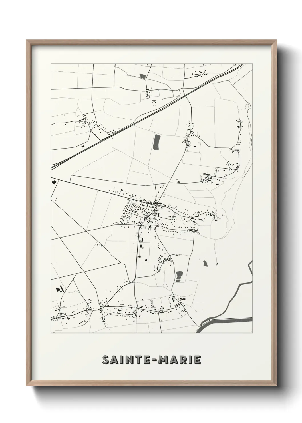 Un poster carteSainte-Marie