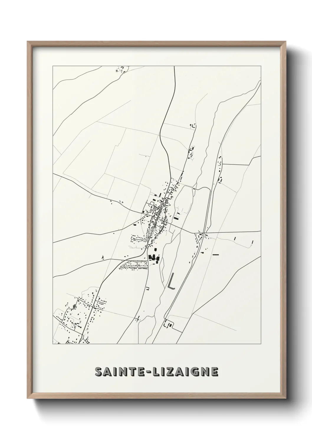 Un poster carteSainte-Lizaigne