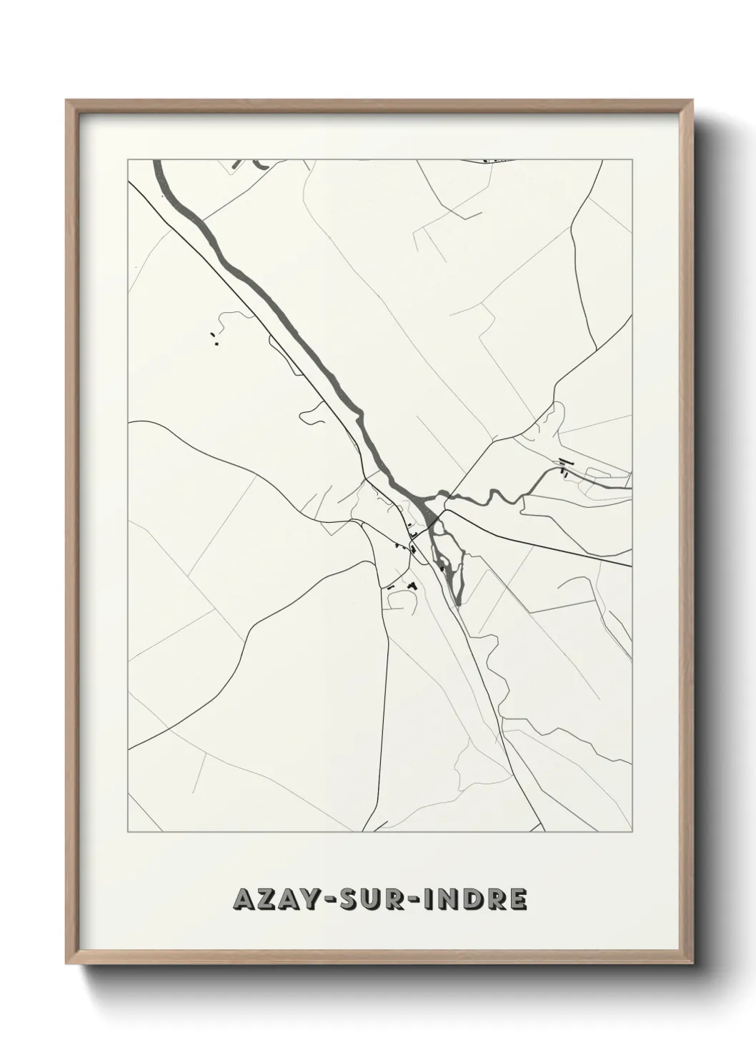 Un poster carteAzay-sur-Indre