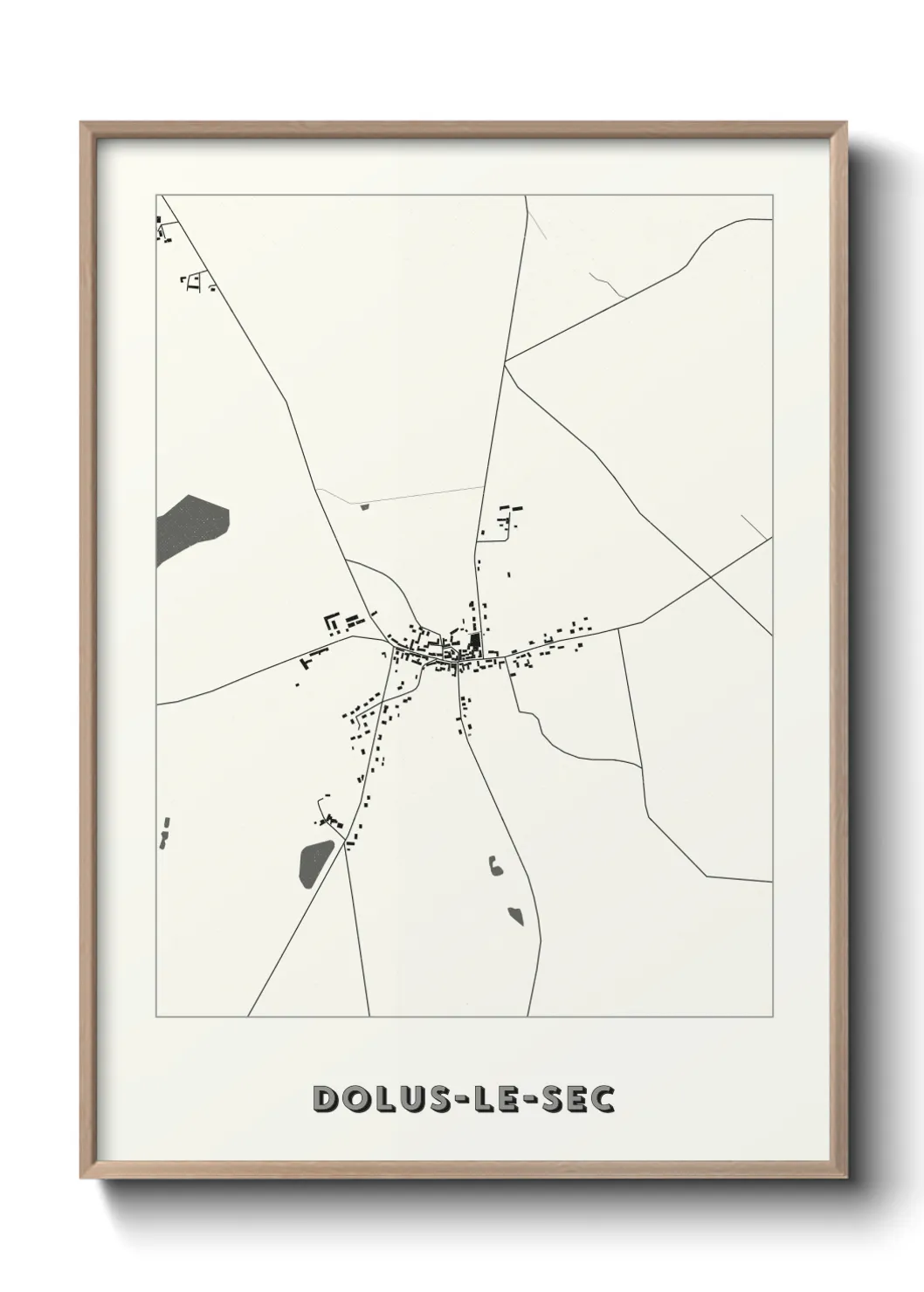 Une affiche de carte sur Dolus-le-Sec