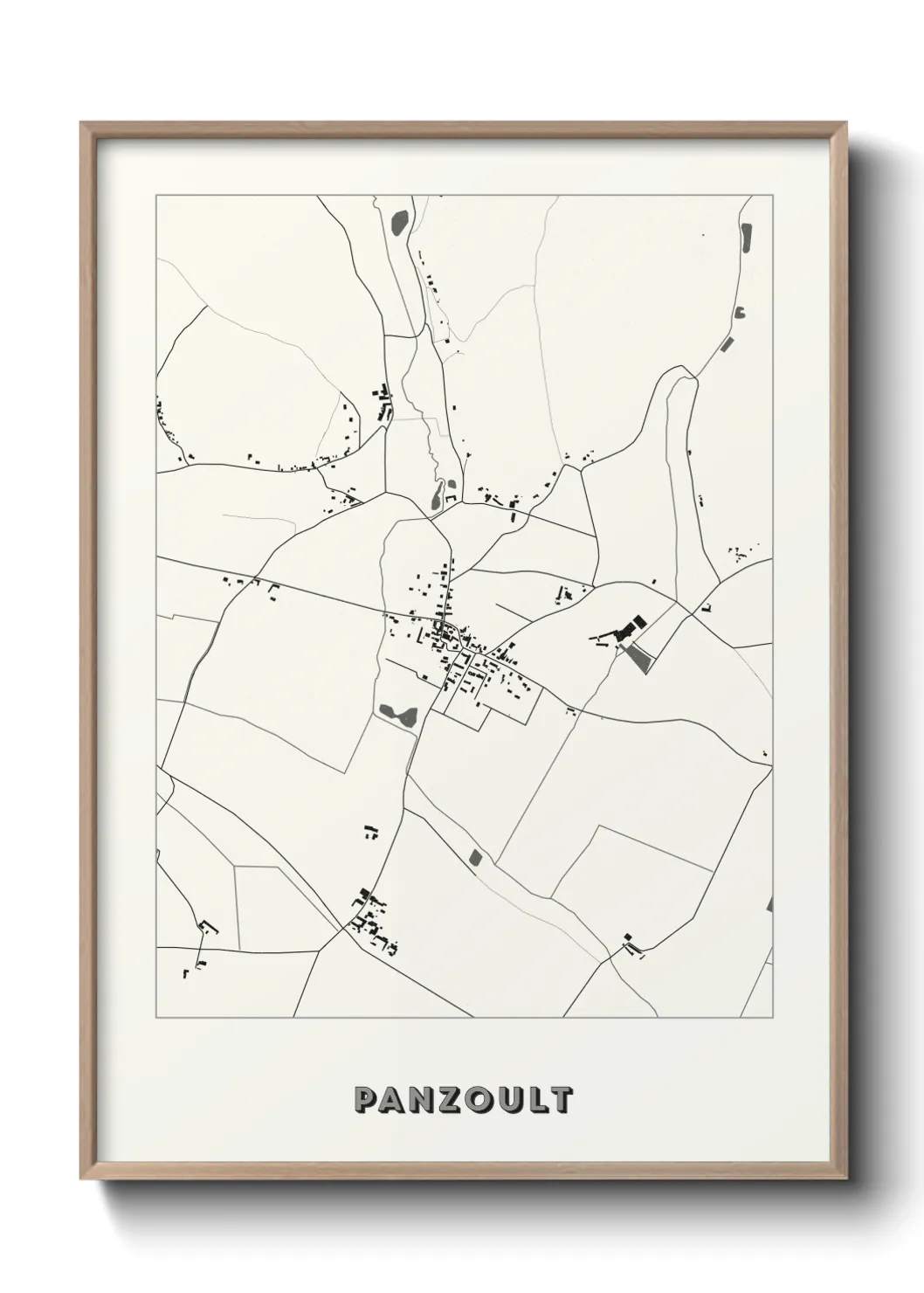 Une affiche de carte sur Panzoult