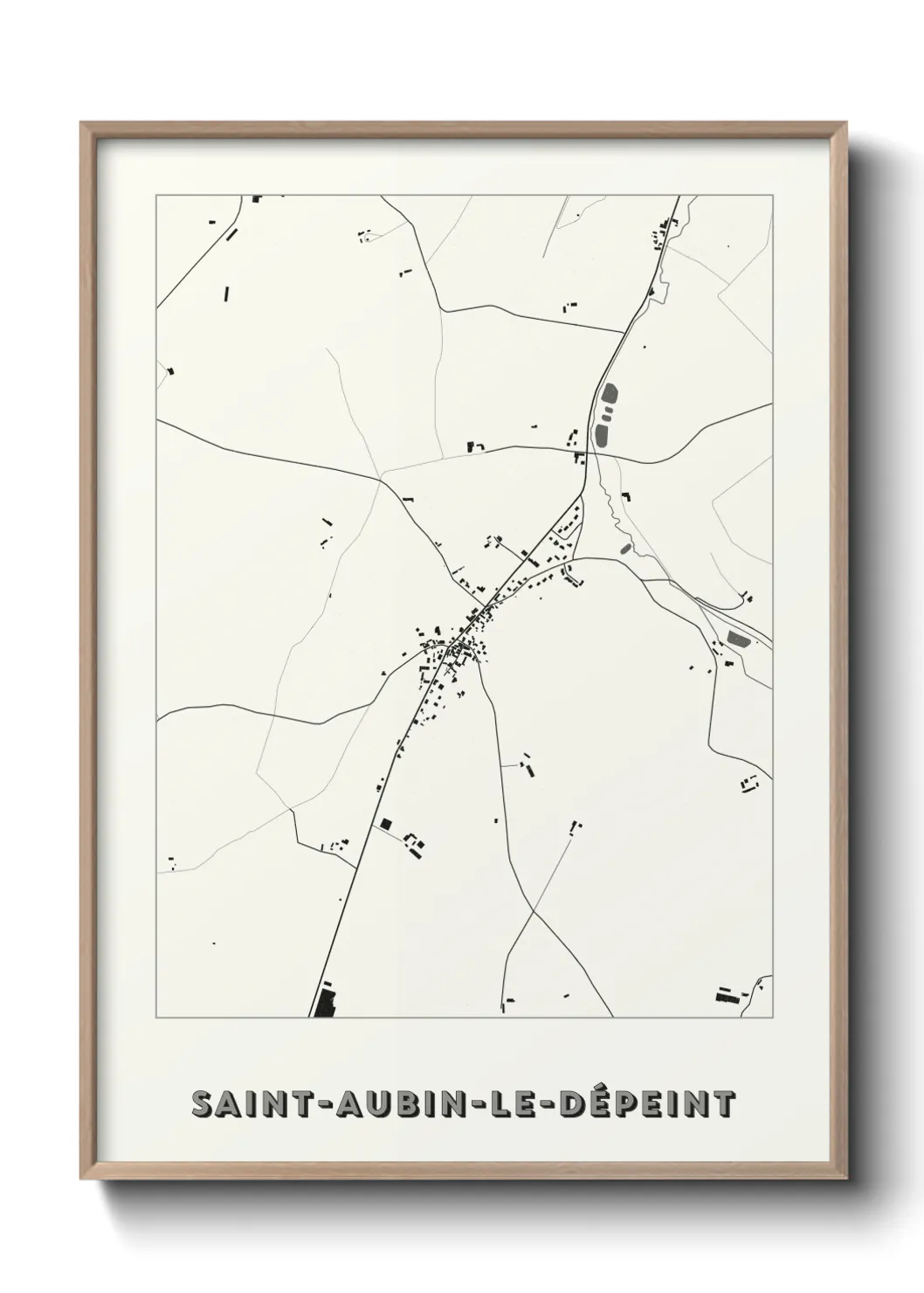 Un poster carteSaint-Aubin-le-Dépeint