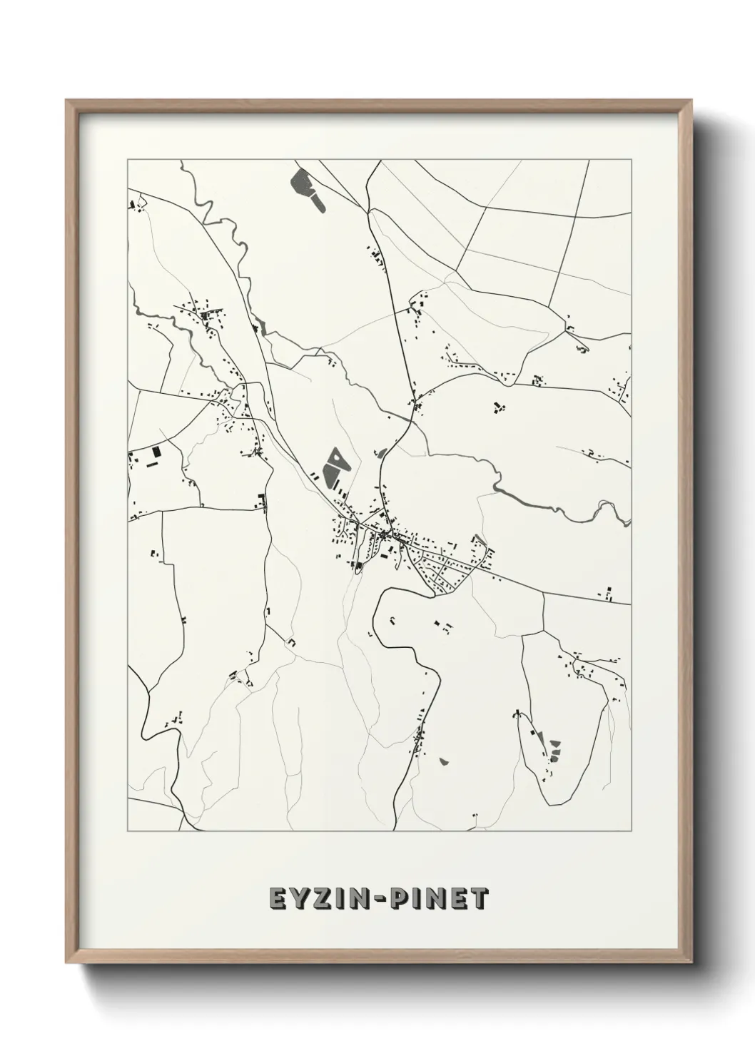 Un poster carteEyzin-Pinet