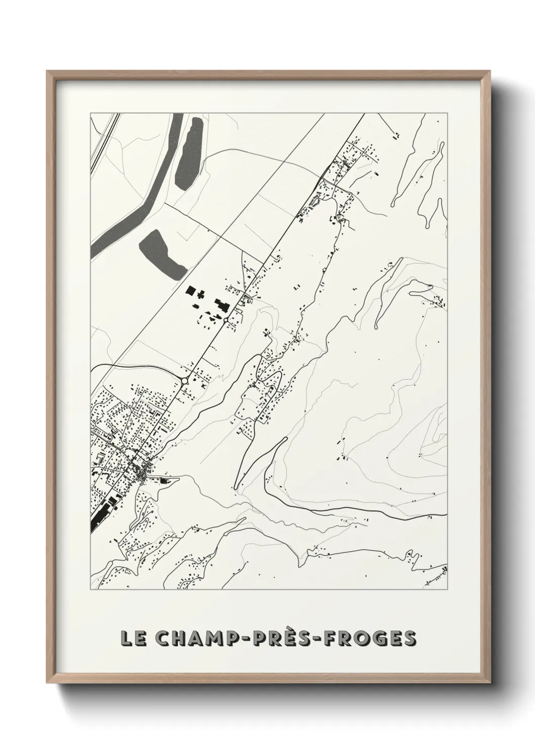 Un poster carteLe Champ-près-Froges