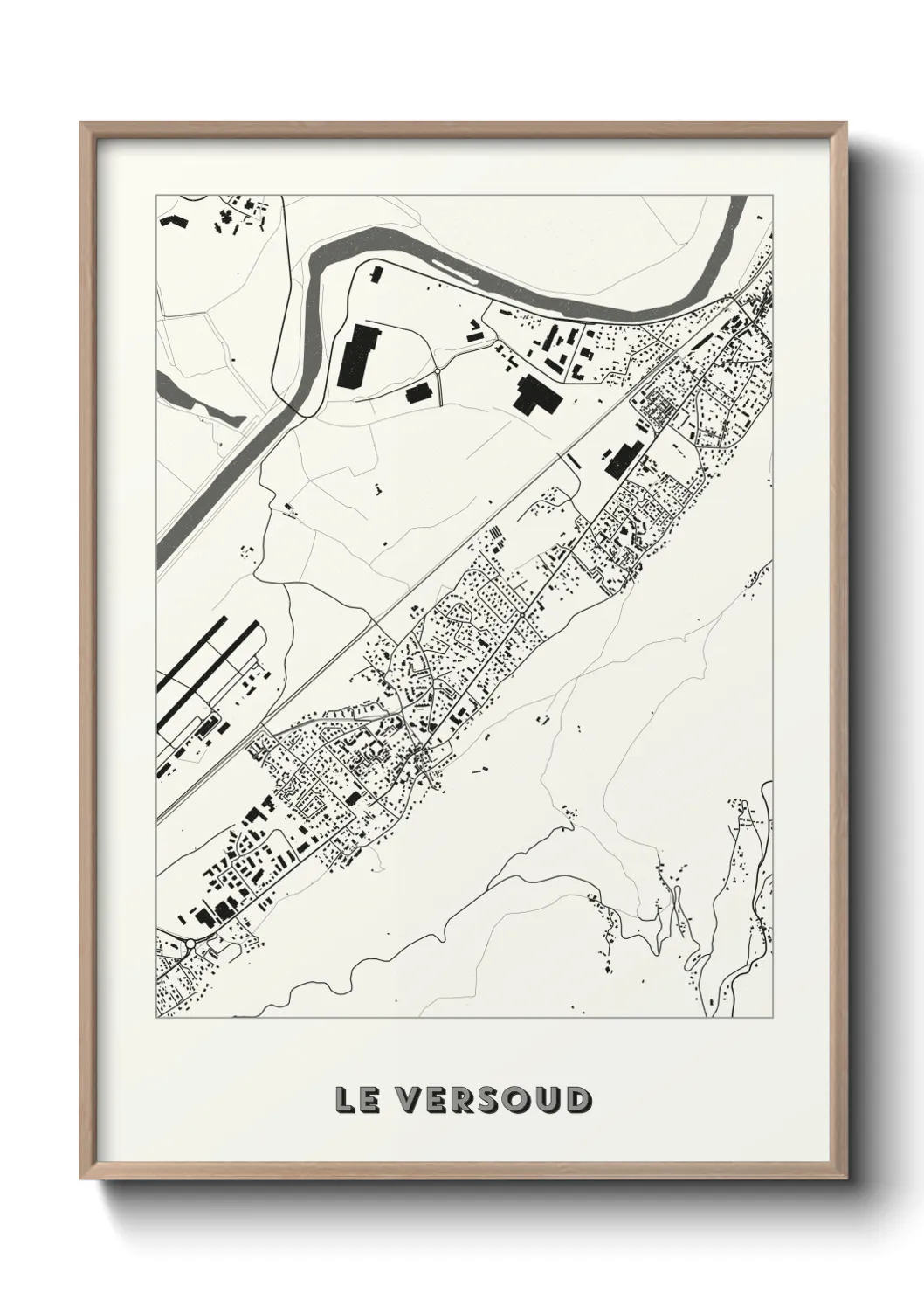 Une affiche de carte sur Le Versoud