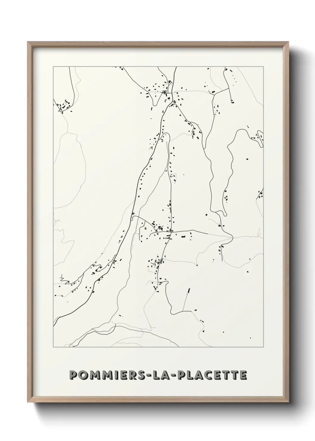 Un poster cartePommiers-la-Placette