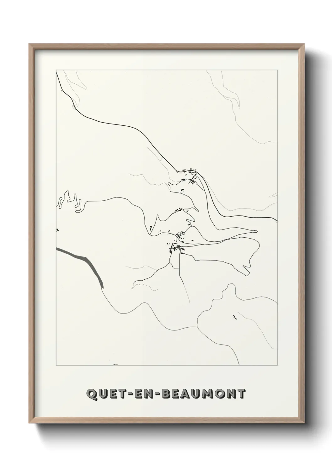 Un poster carteQuet-en-Beaumont