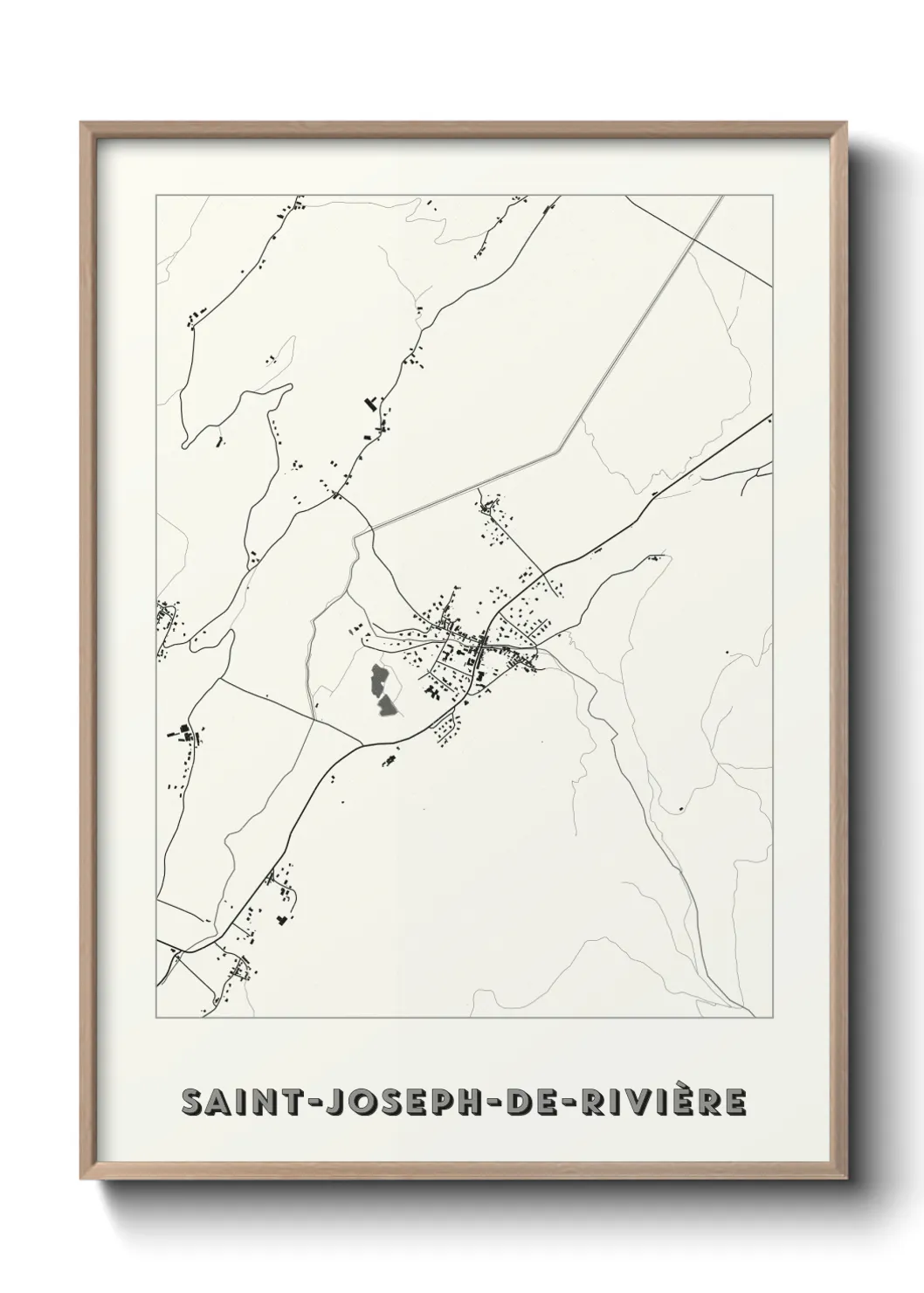 Un poster carteSaint-Joseph-de-Rivière