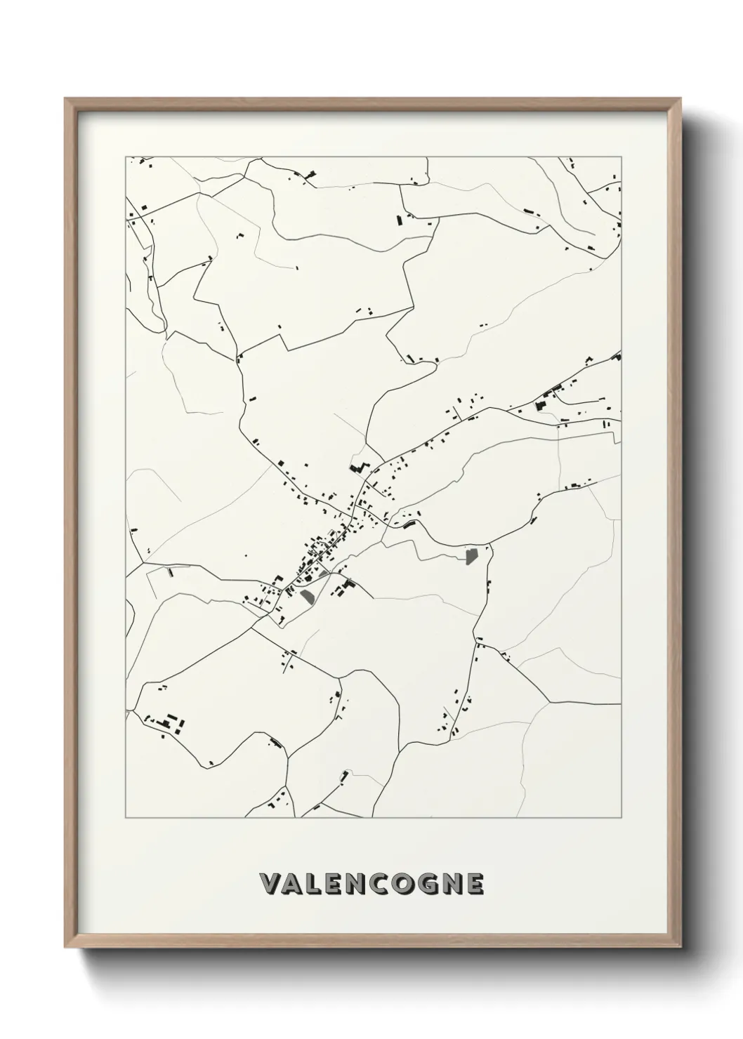 Une affiche de carte sur Valencogne