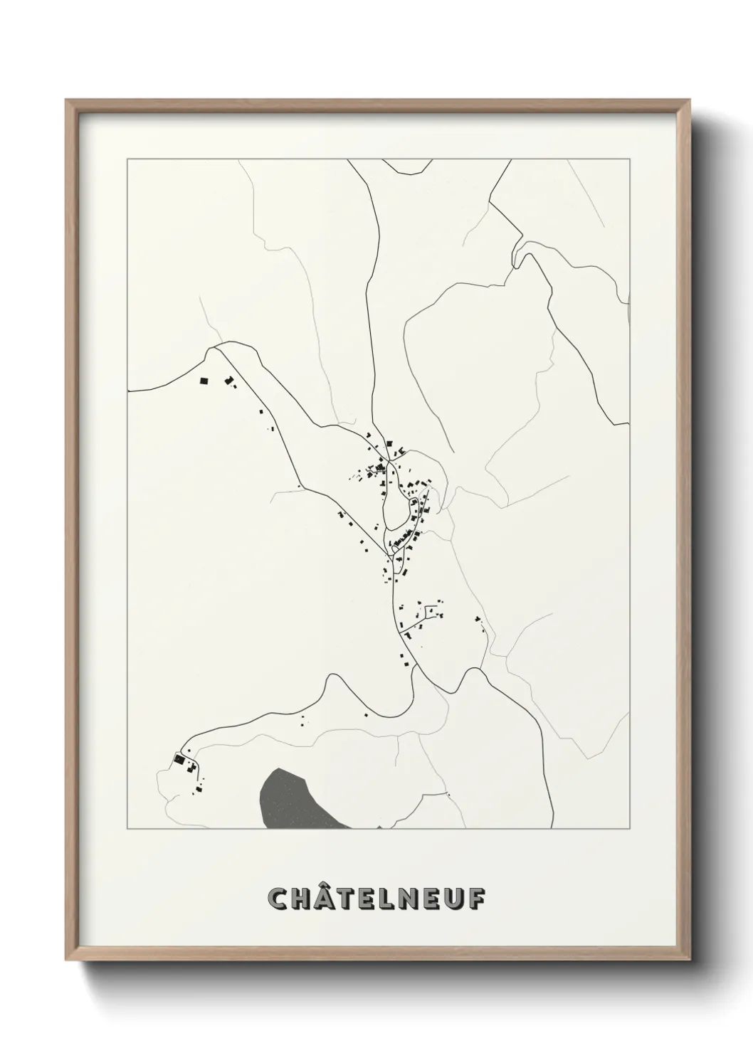 Un poster carteChâtelneuf