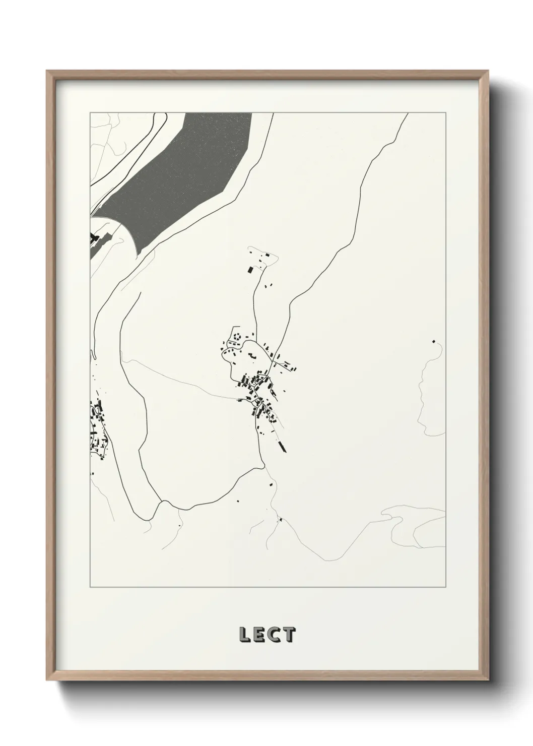 Une affiche de carte sur Lect