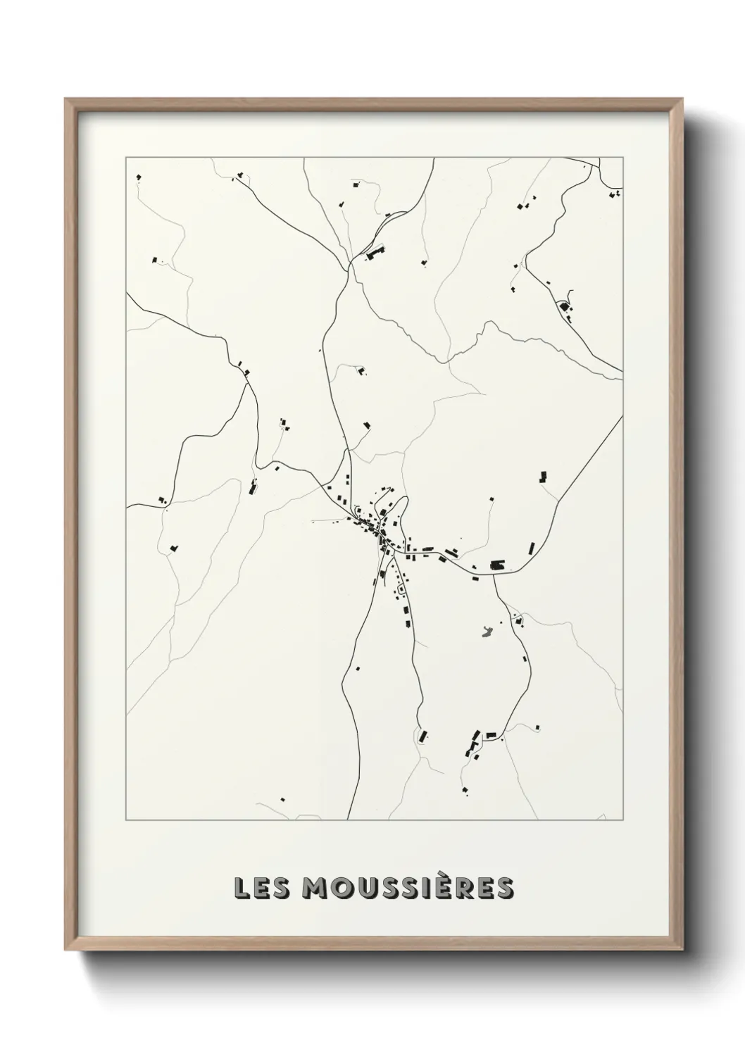 Un poster carteLes Moussières