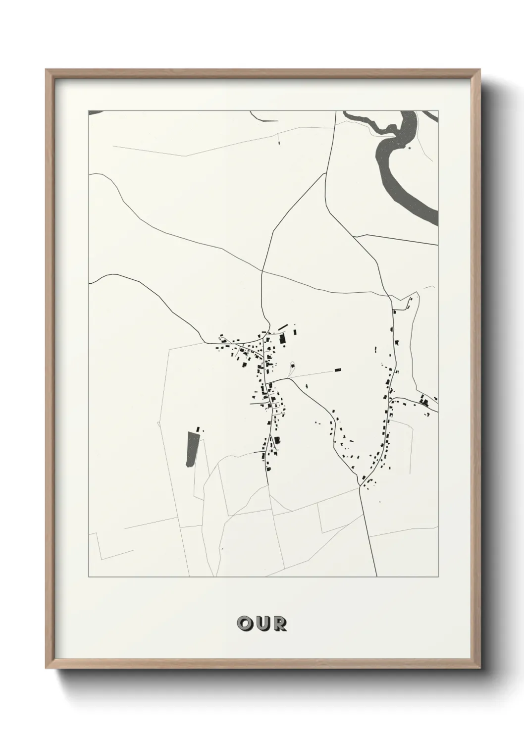 Une affiche de carte sur Our