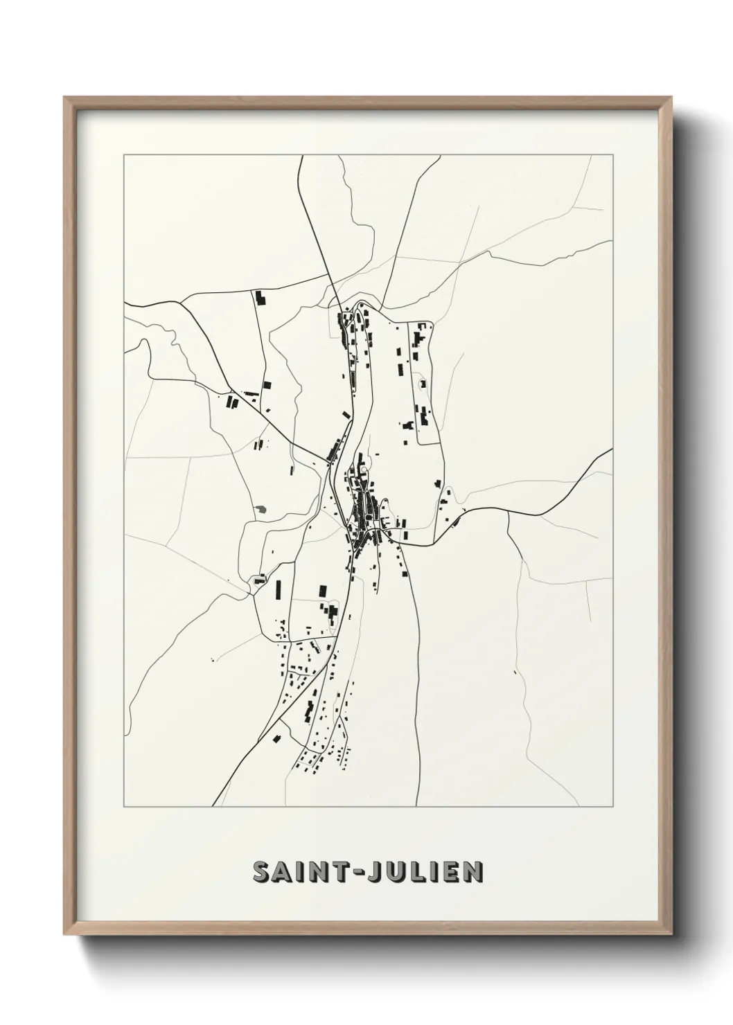 Un poster carteSaint-Julien