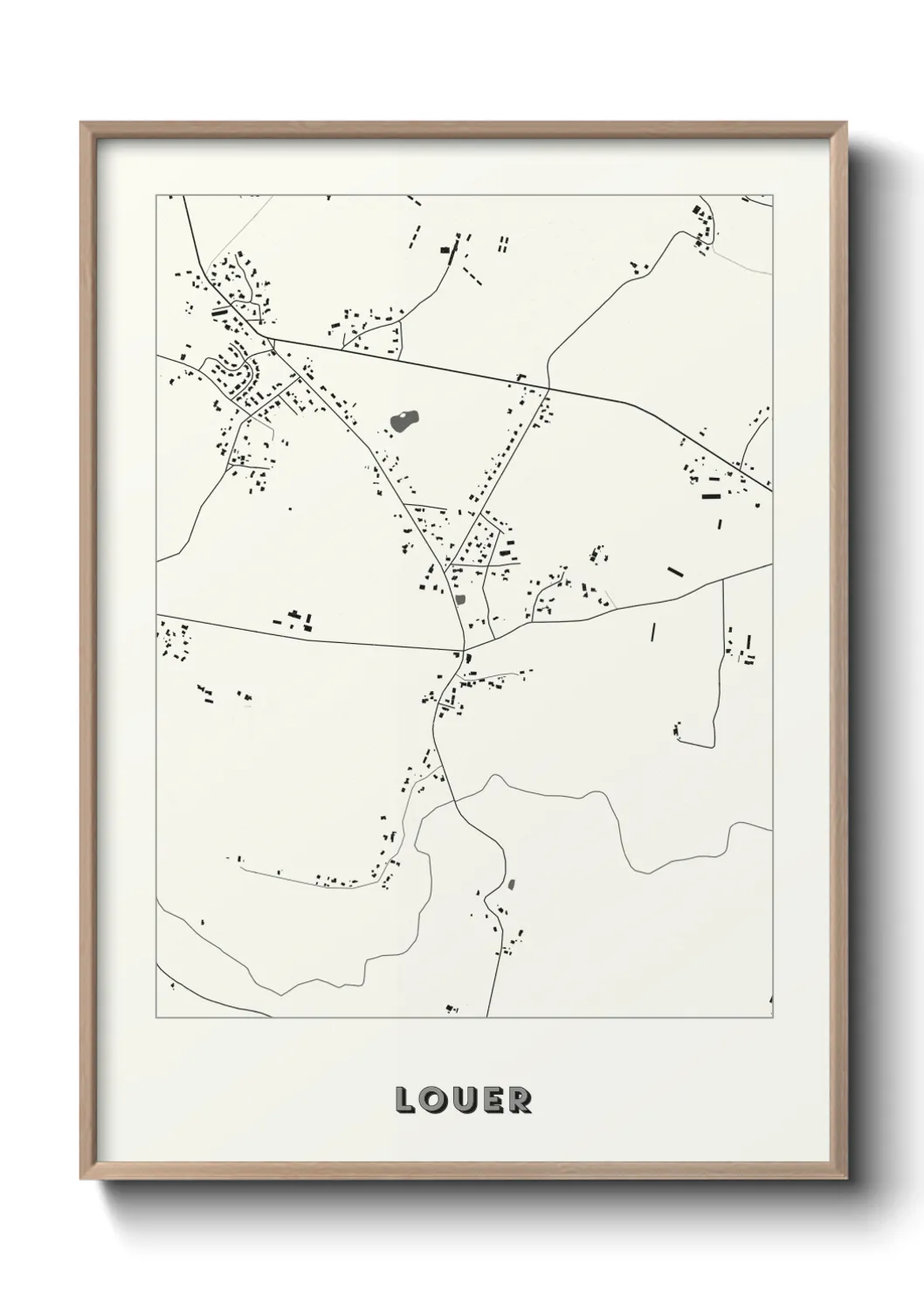Une affiche de carte sur Louer