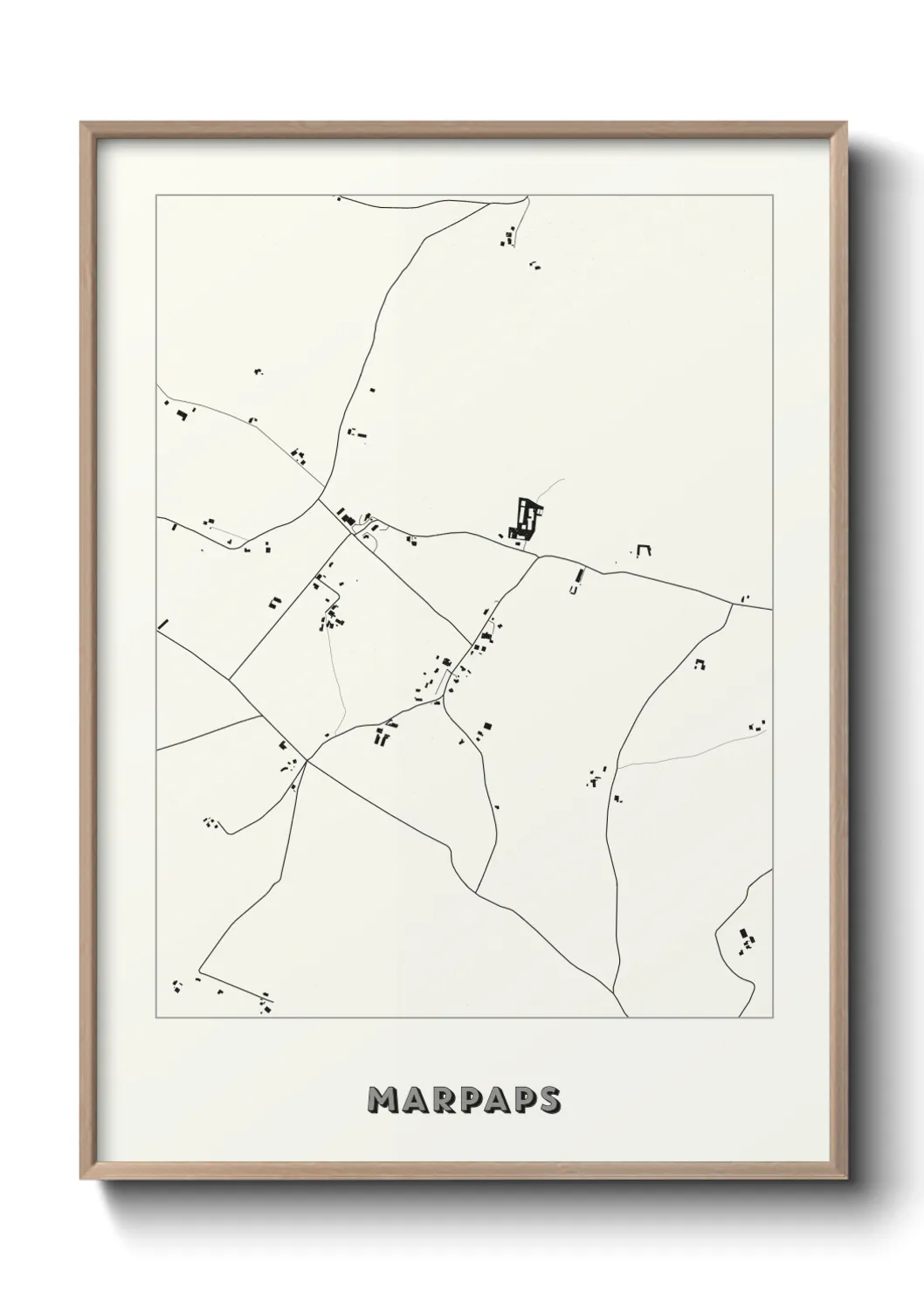Une affiche de carte sur Marpaps