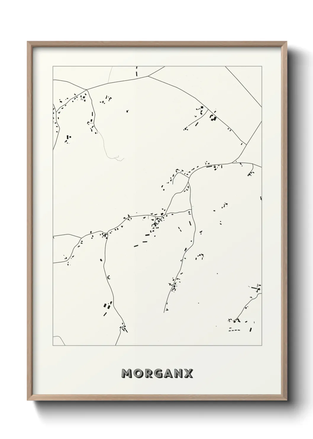 Une affiche de carte sur Morganx