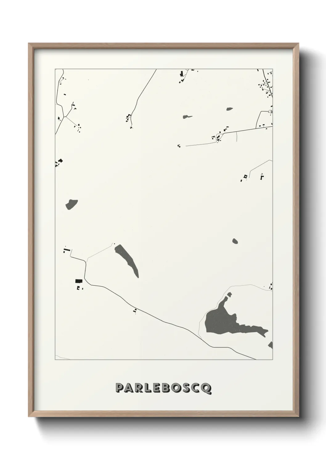 Une affiche de carte sur Parleboscq