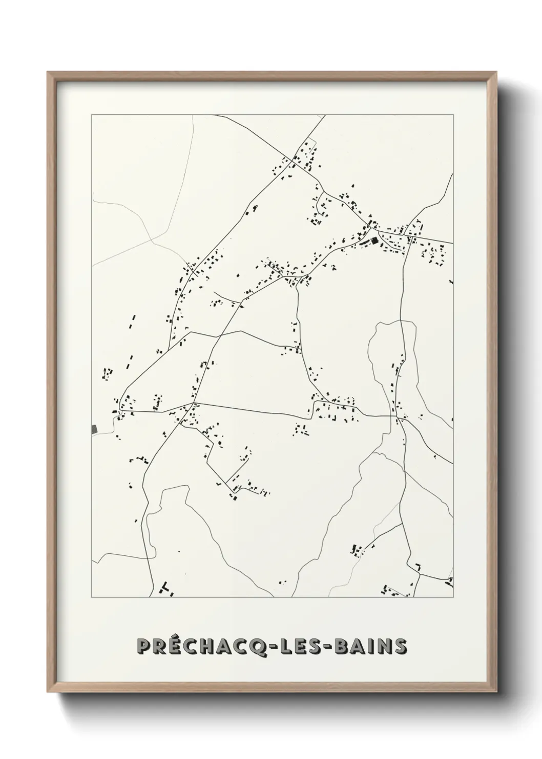 Un poster cartePréchacq-les-Bains