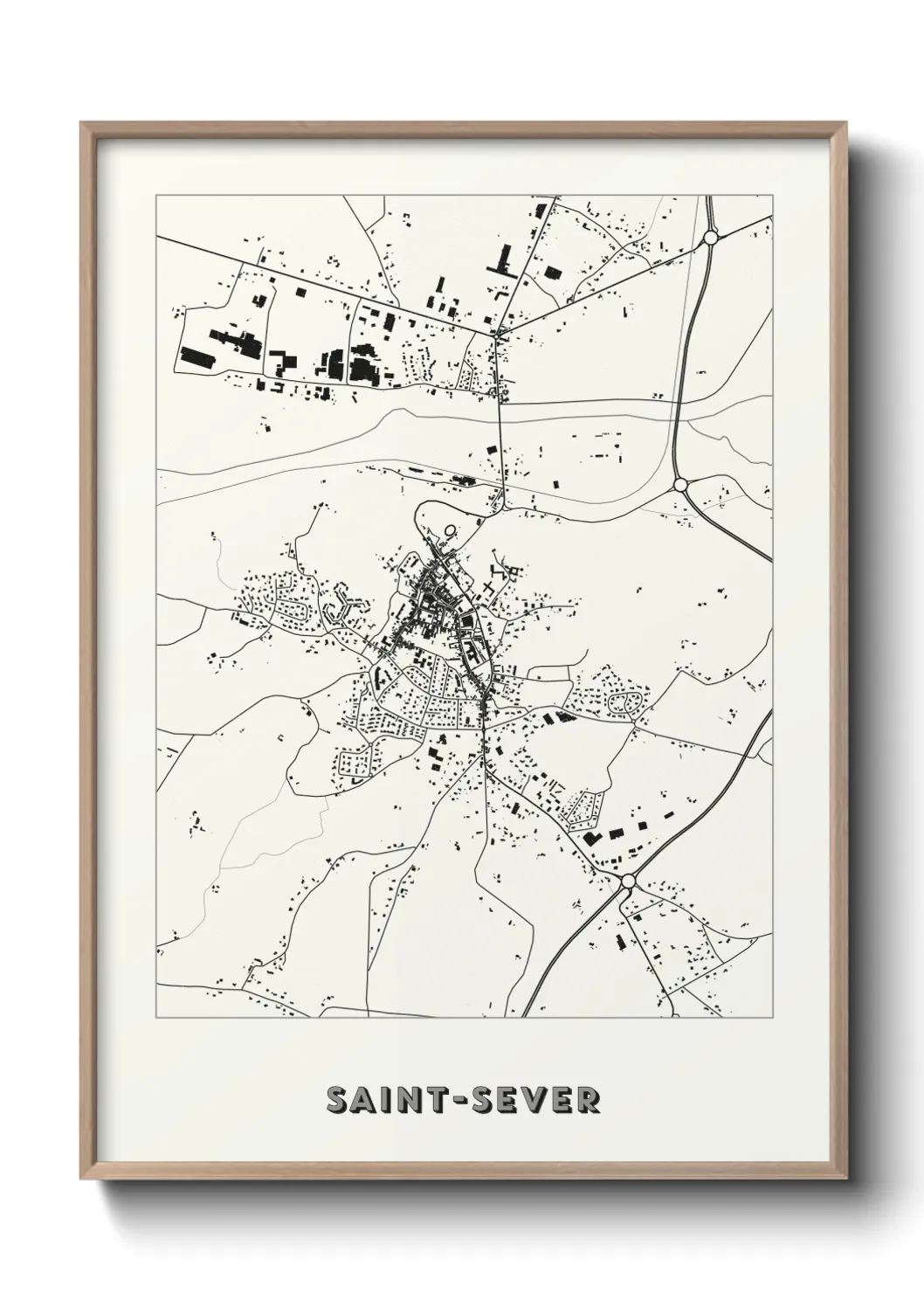 Un poster carteSaint-Sever