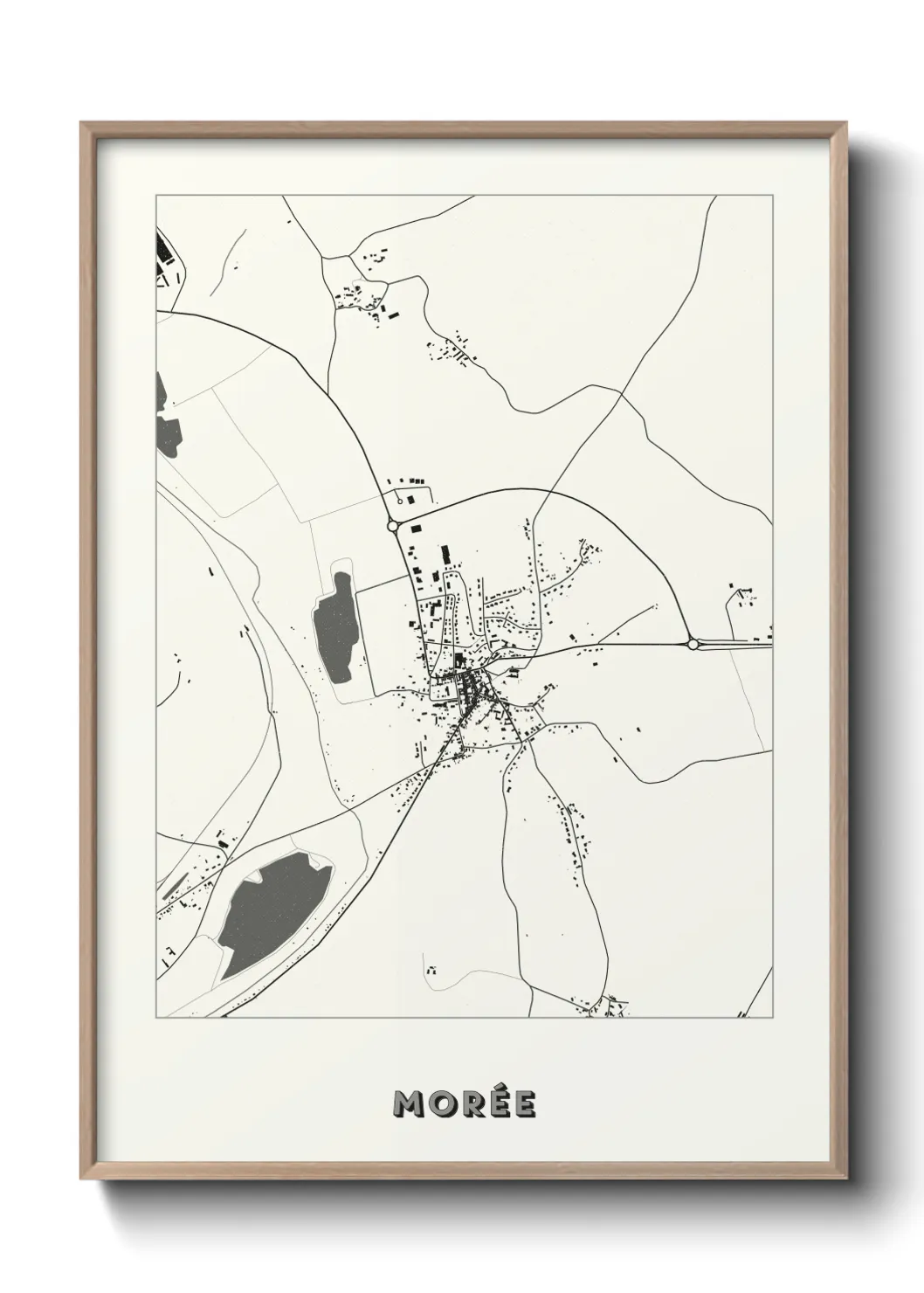 Une affiche de carte sur Morée