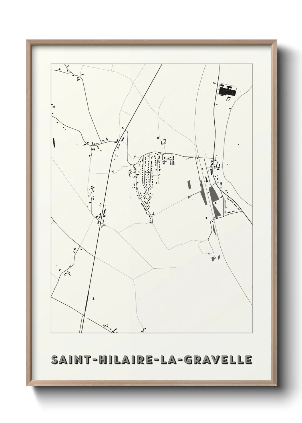 Un poster carteSaint-Hilaire-la-Gravelle