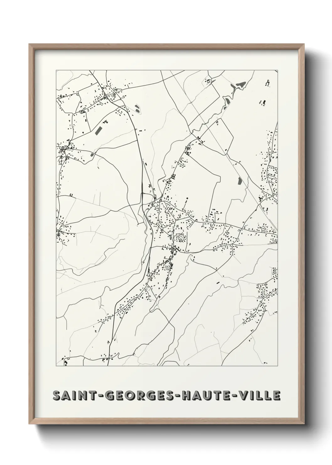 Un poster carteSaint-Georges-Haute-Ville