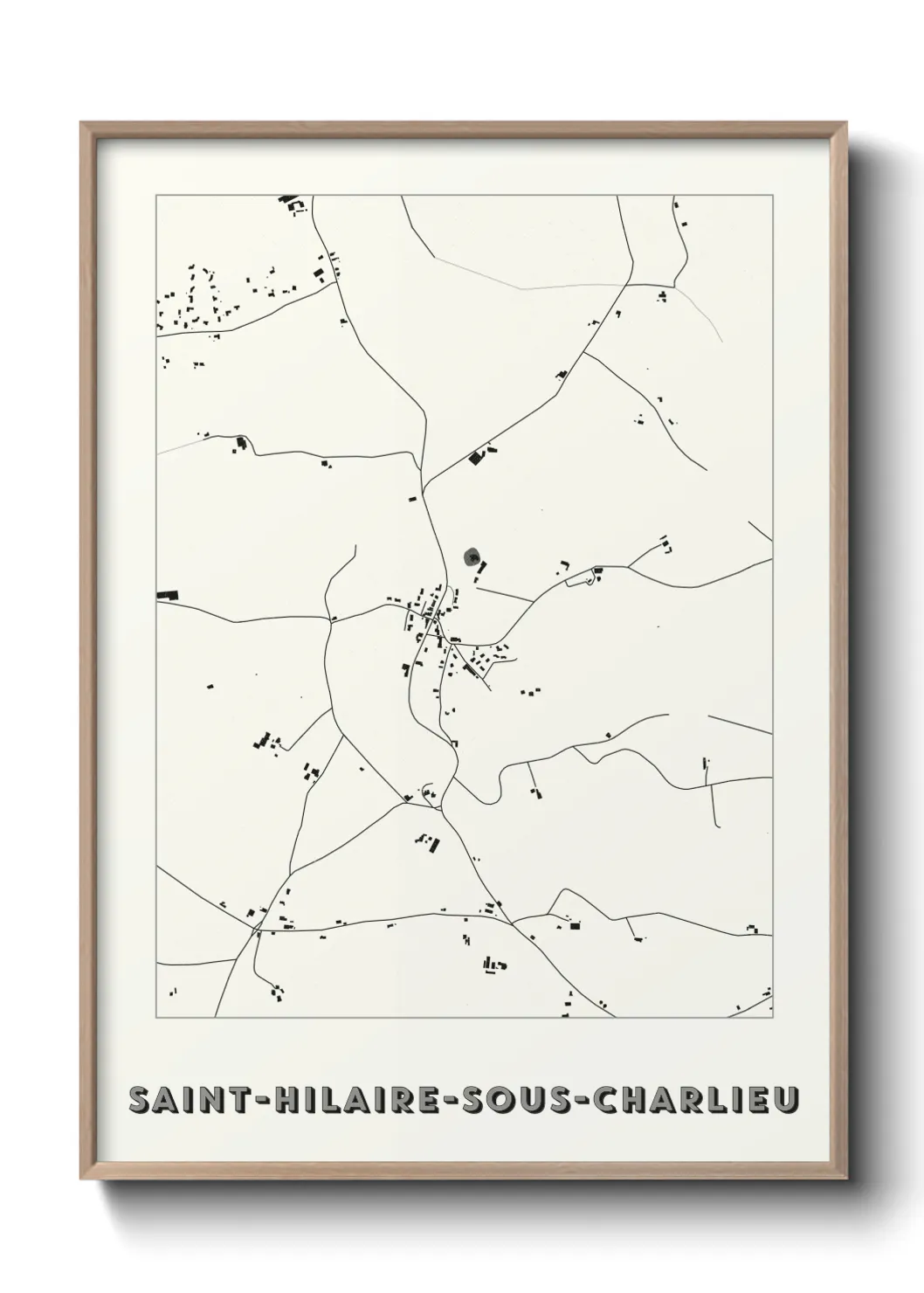 Un poster carteSaint-Hilaire-sous-Charlieu