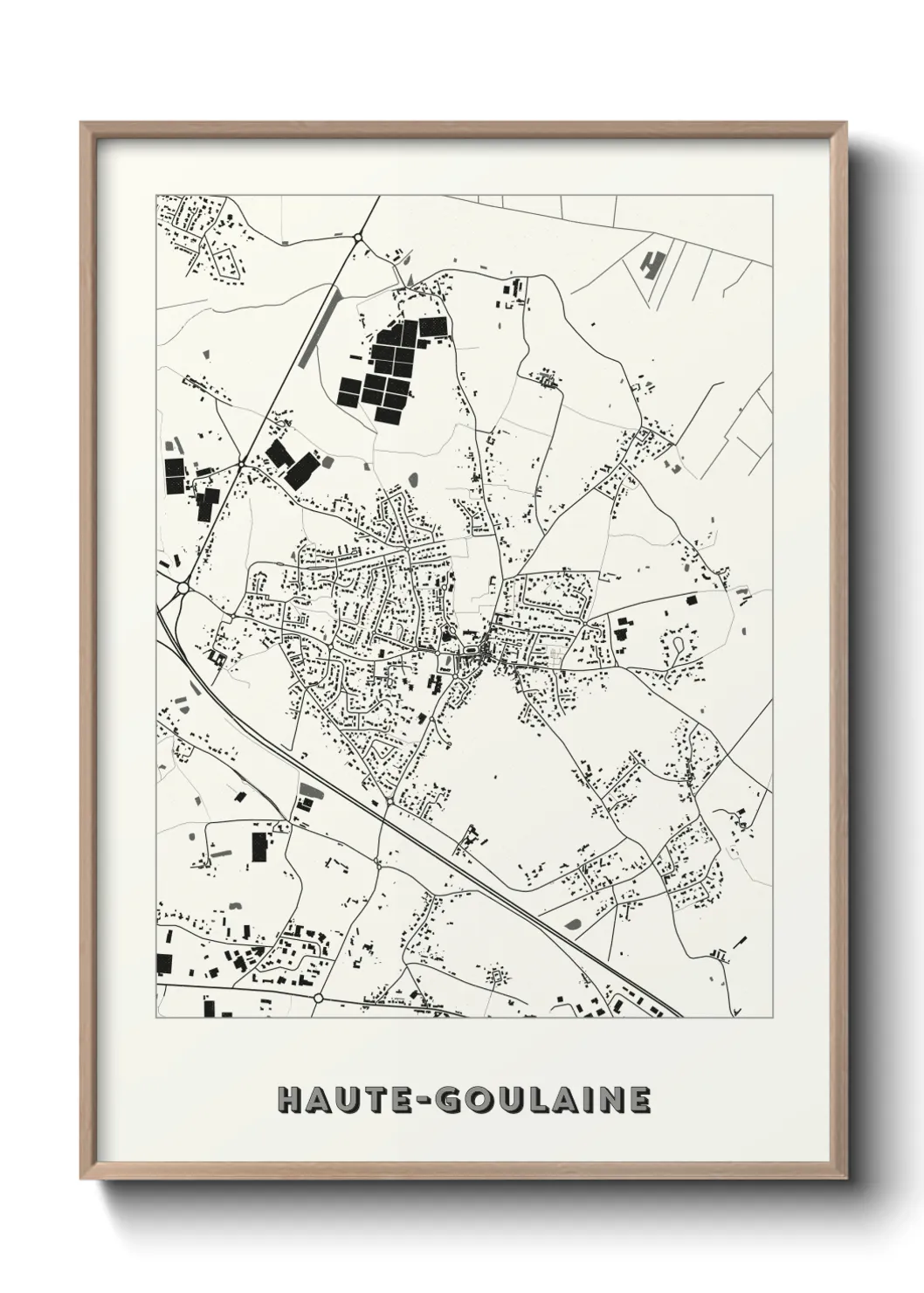 Une affiche de carte sur Haute-Goulaine