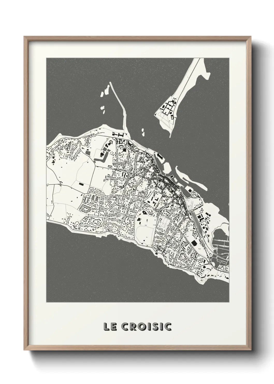 Une affiche de carte sur Le Croisic