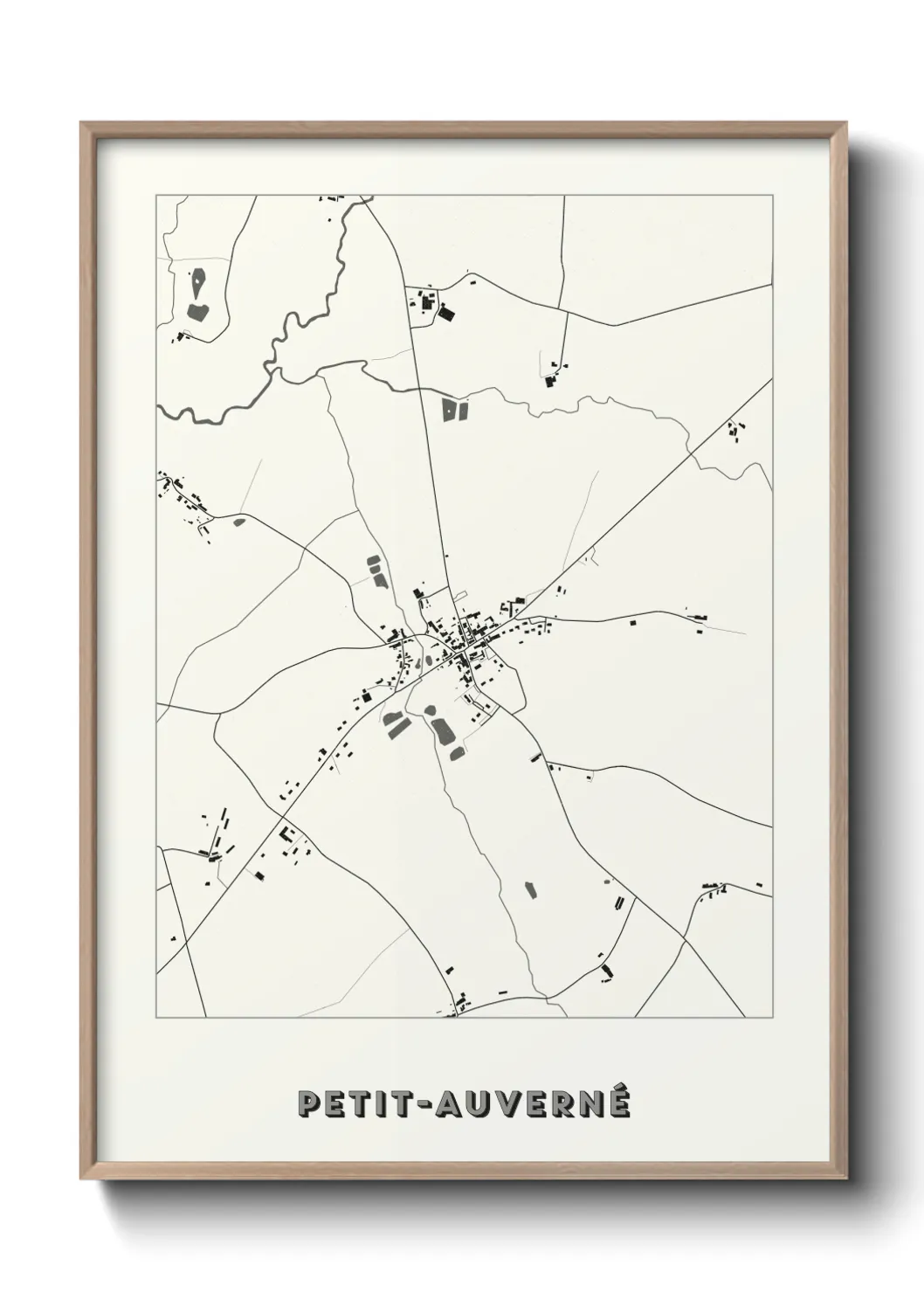 Un poster cartePetit-Auverné