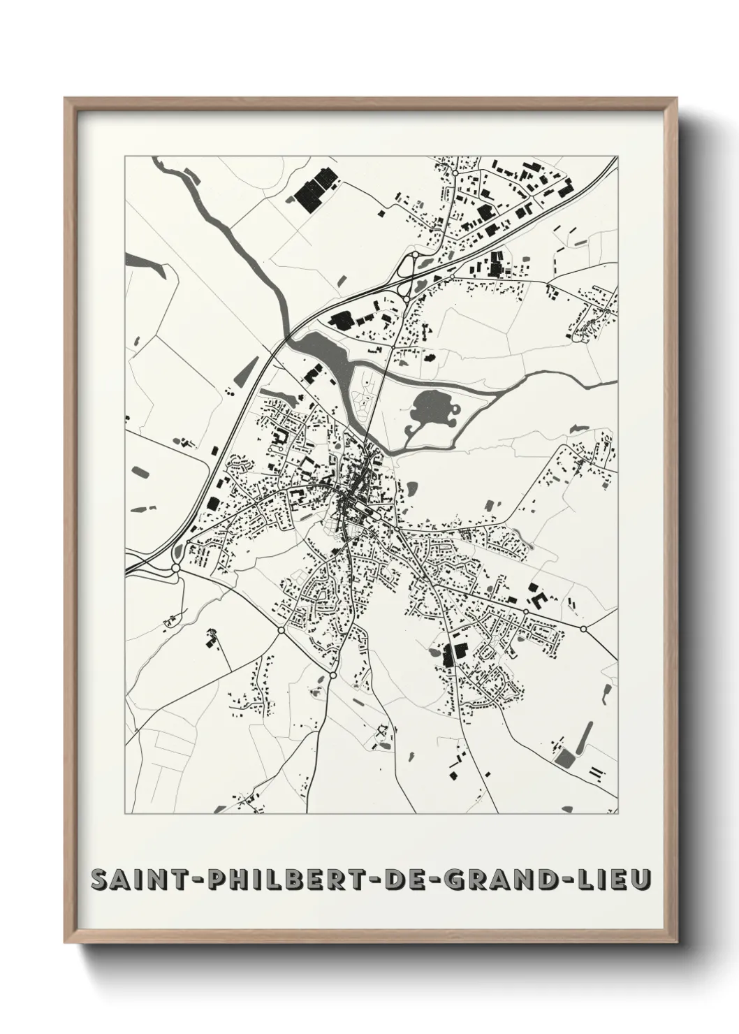 Un poster carteSaint-Philbert-de-Grand-Lieu