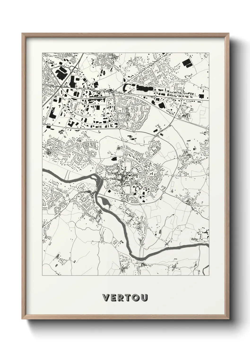 Une affiche de carte sur Vertou