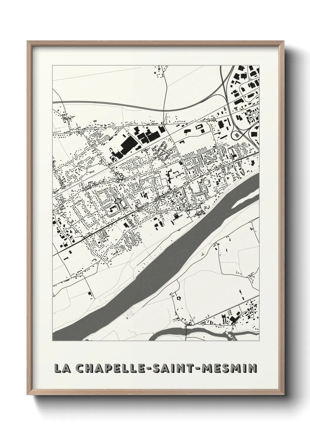 Un poster carteLa Chapelle-Saint-Mesmin