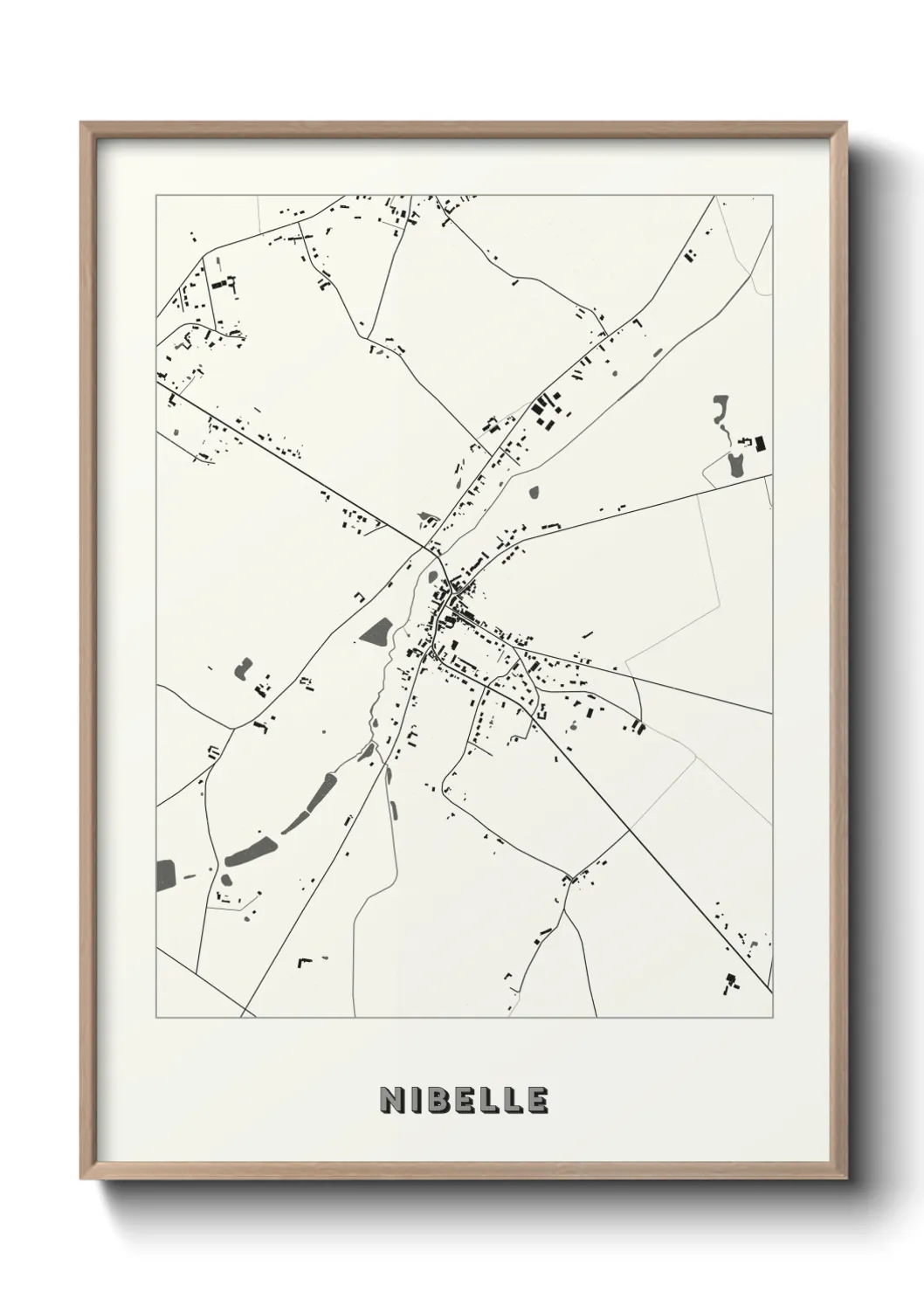 Une affiche de carte sur Nibelle