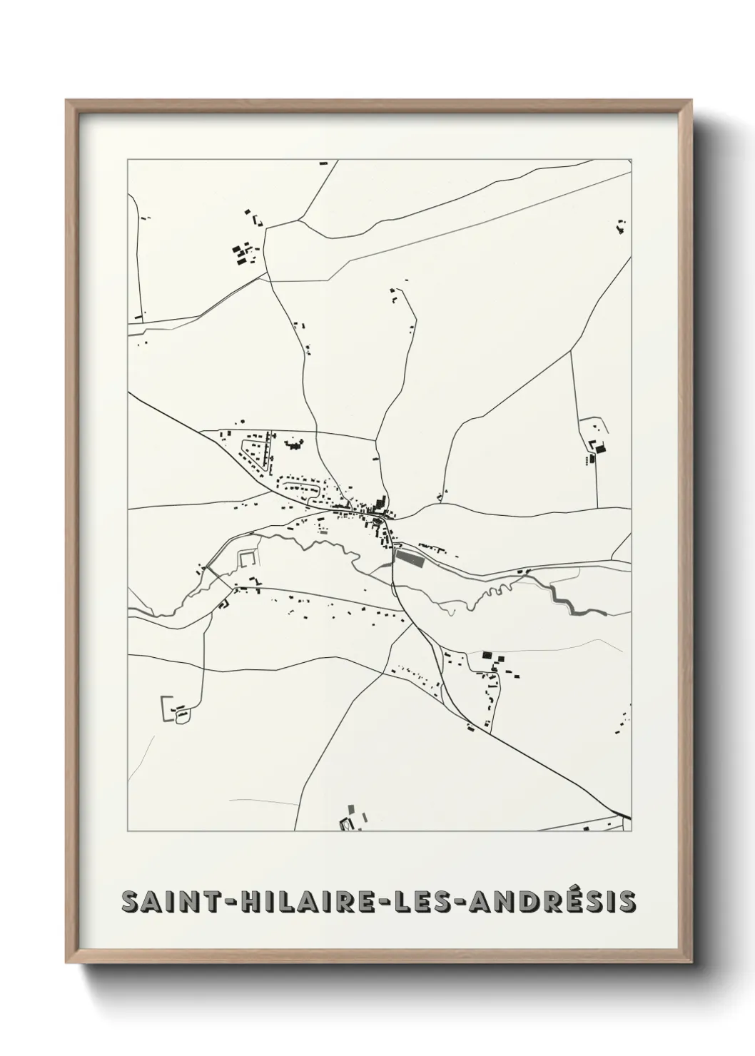 Un poster carteSaint-Hilaire-les-Andrésis