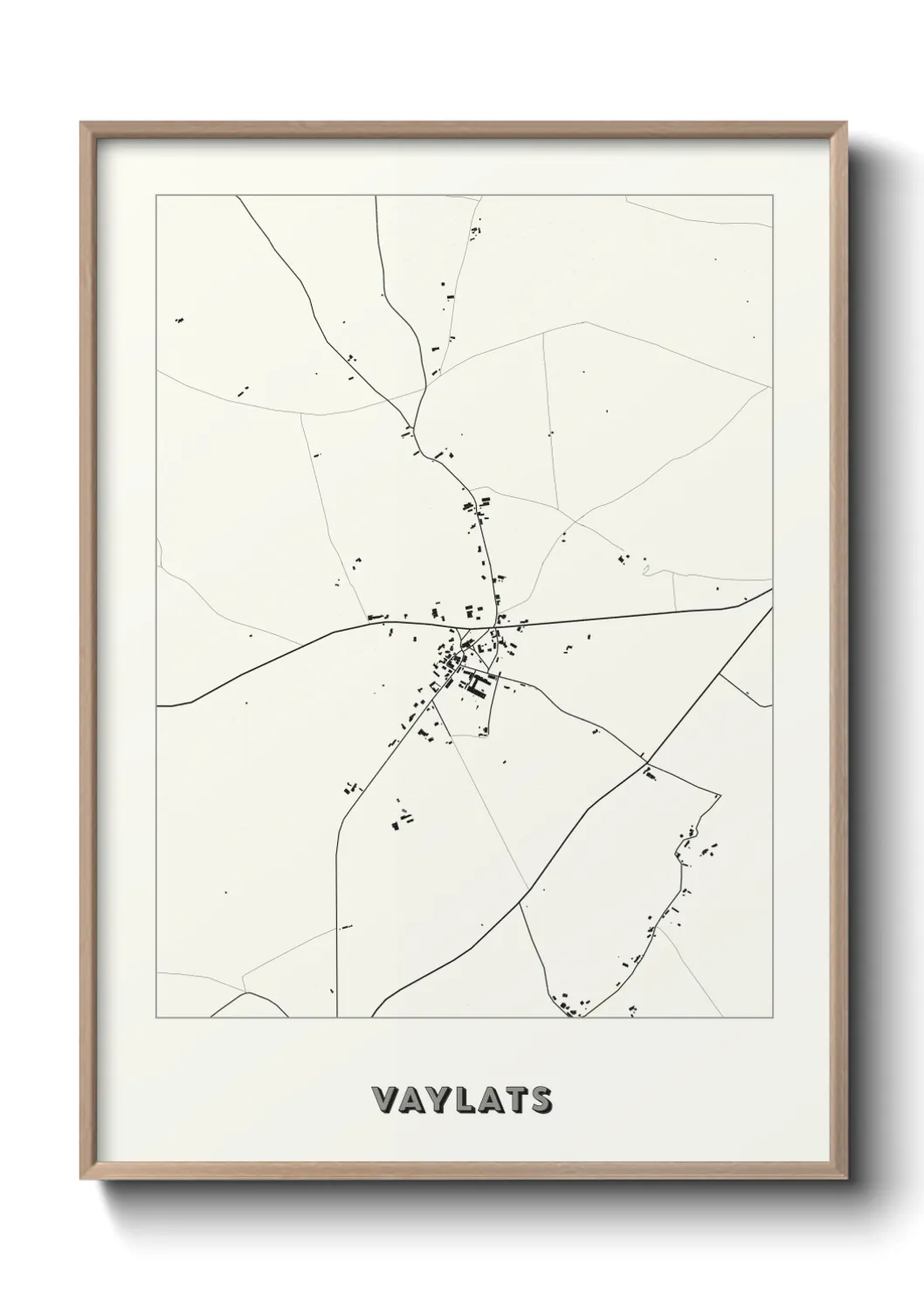 Une affiche de carte sur Vaylats