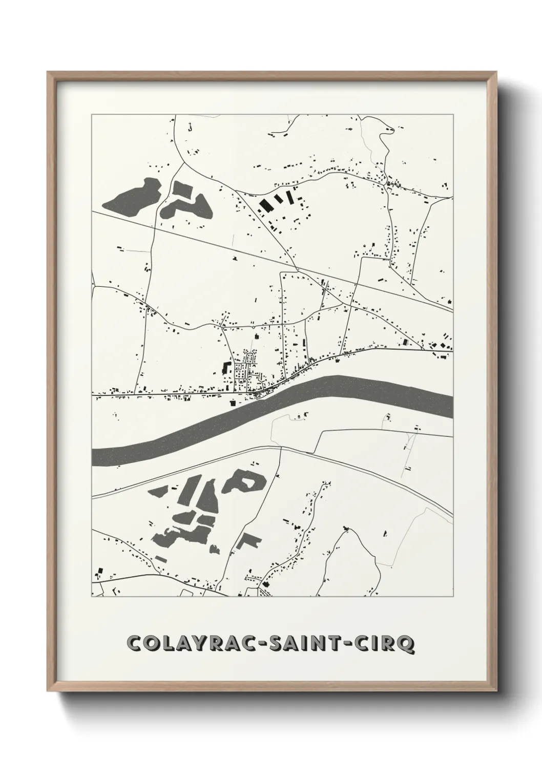 Un poster carteColayrac-Saint-Cirq
