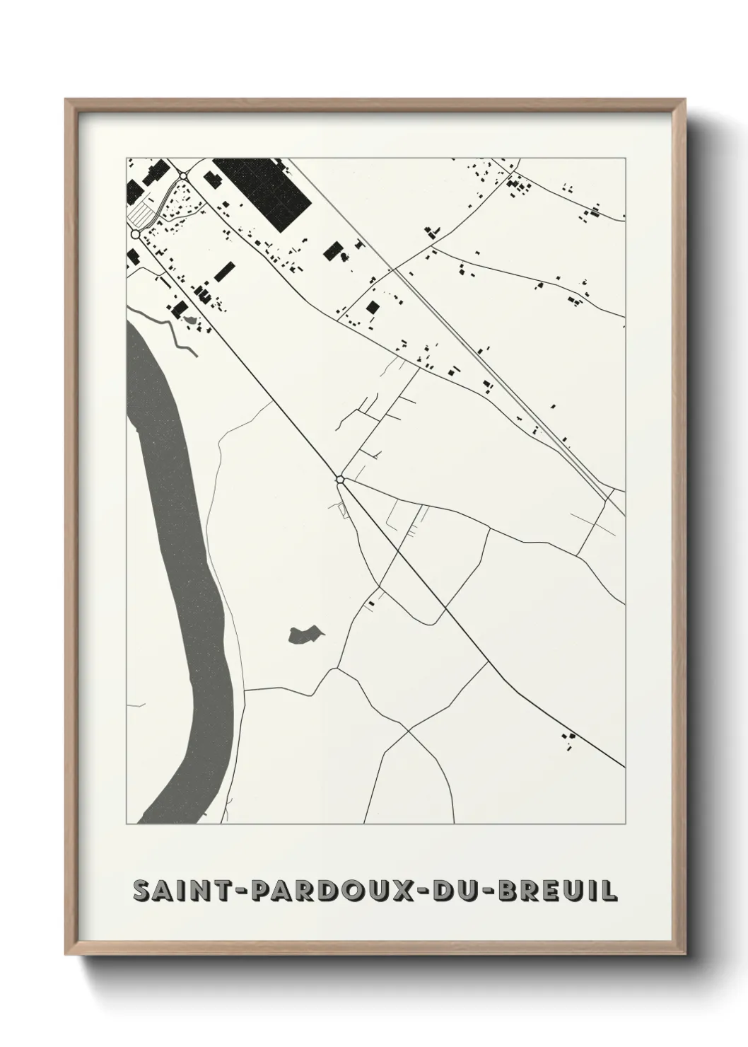 Un poster carteSaint-Pardoux-du-Breuil