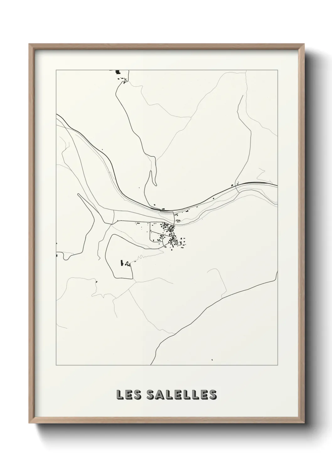 Un poster carteLes Salelles