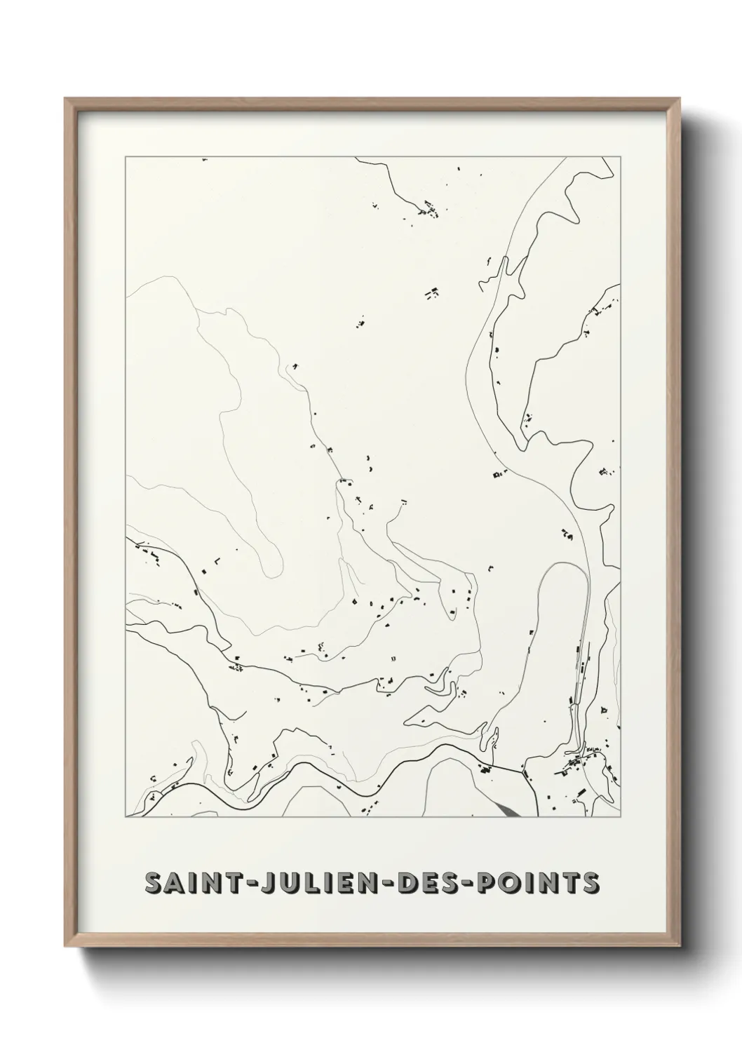 Un poster carteSaint-Julien-des-Points