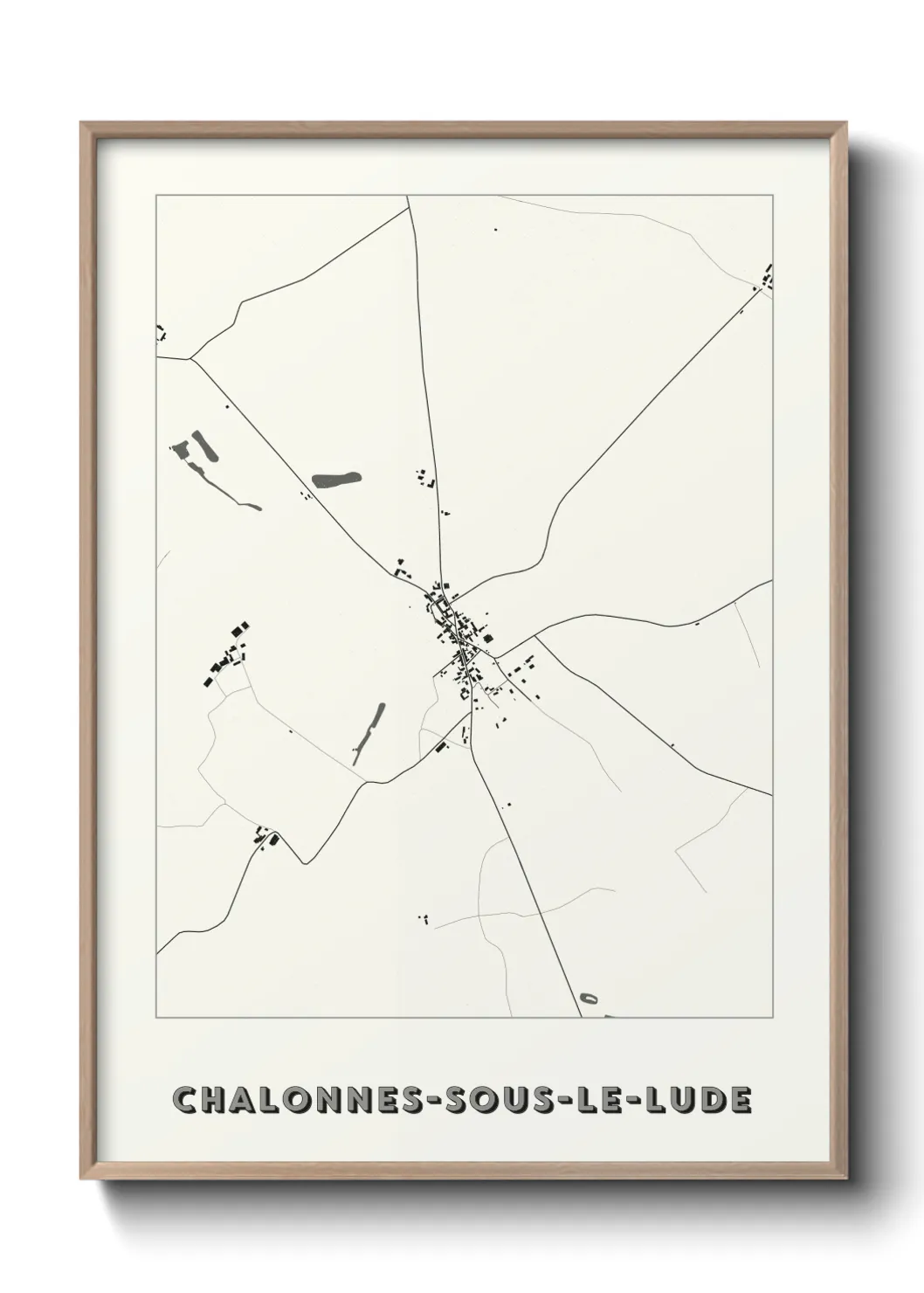Un poster carteChalonnes-sous-le-Lude