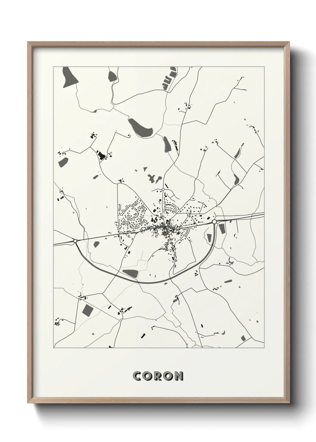 Une affiche de carte sur Coron