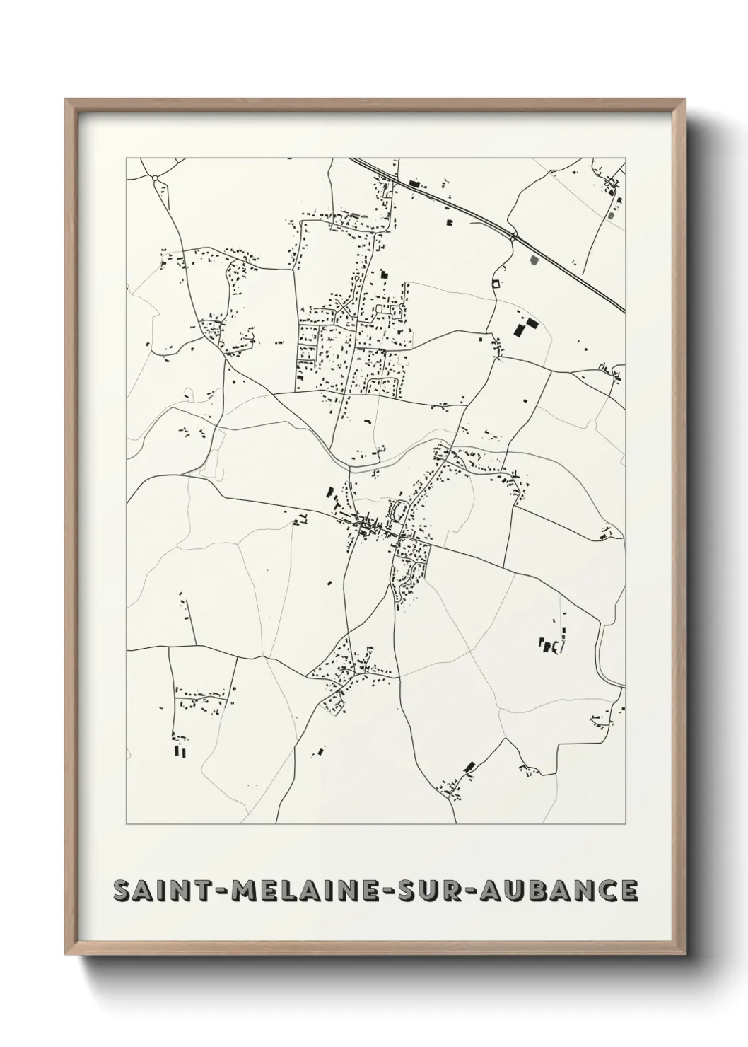 Un poster carteSaint-Melaine-sur-Aubance