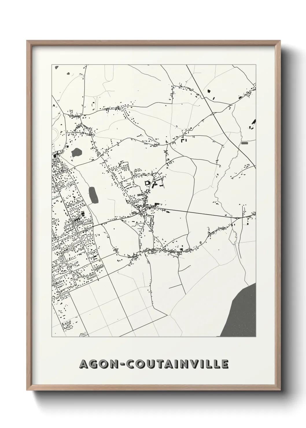 Un poster carteAgon-Coutainville